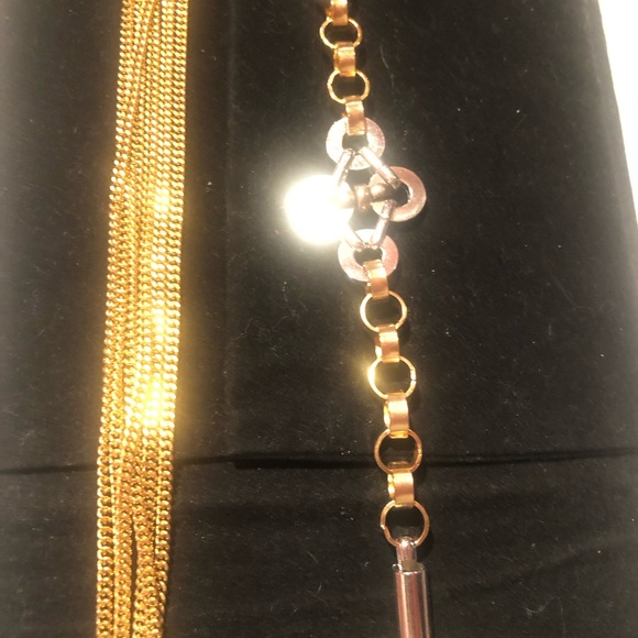 NWT Stunning Lee Angel 52” 6 chain and link gold and silver versatile necklace - Picture 5 of 9